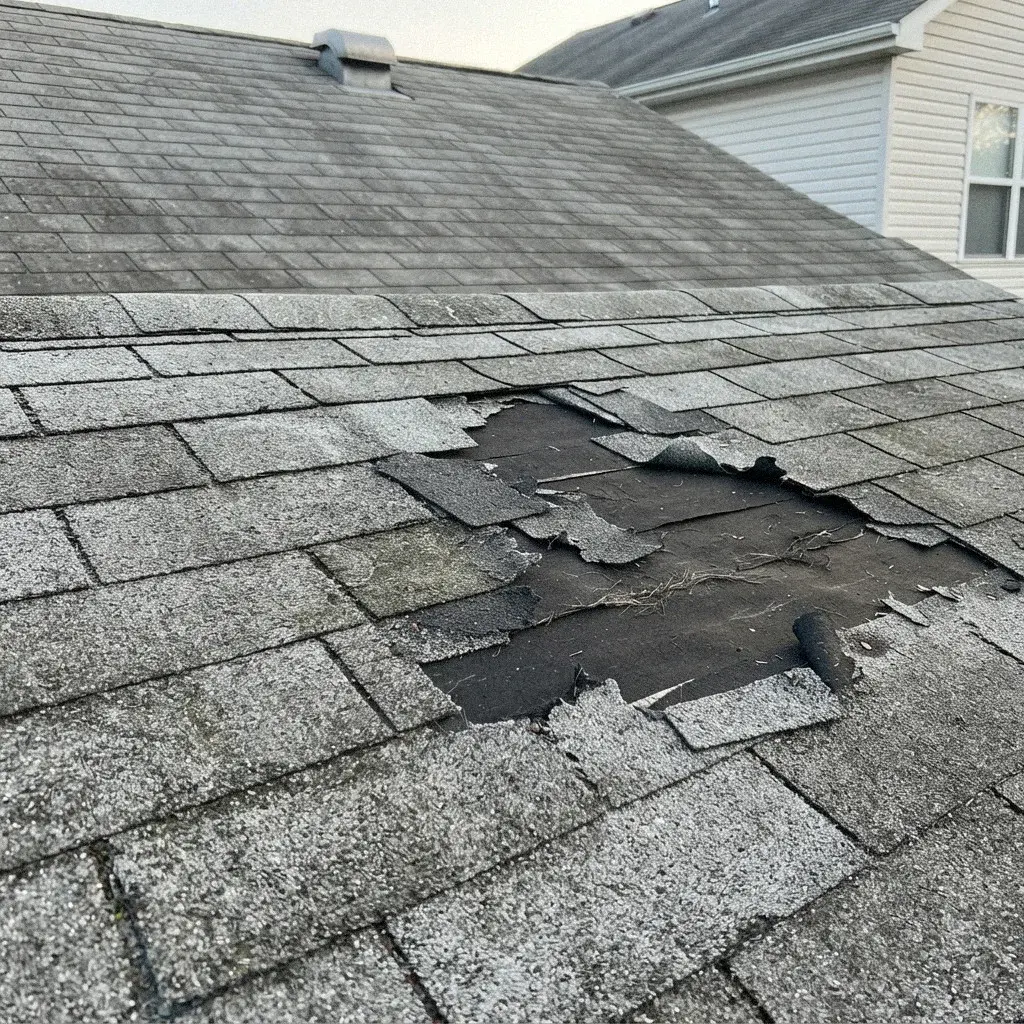Underlayment Repair on a roof in Gresham, OR